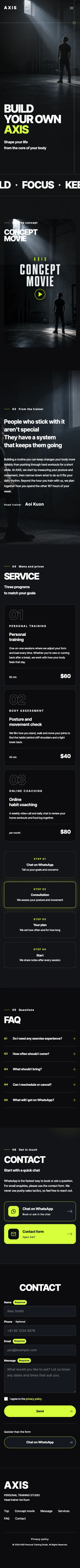 A website that opens from a smart card